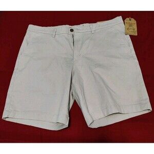 Original Weatherproof Vintage All Day Chino Shorts Gray 36" Waist NEW With Tags